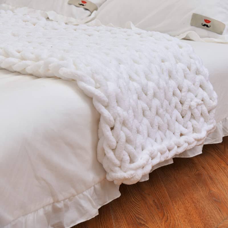 Chunky Knit Blanket Throw 40