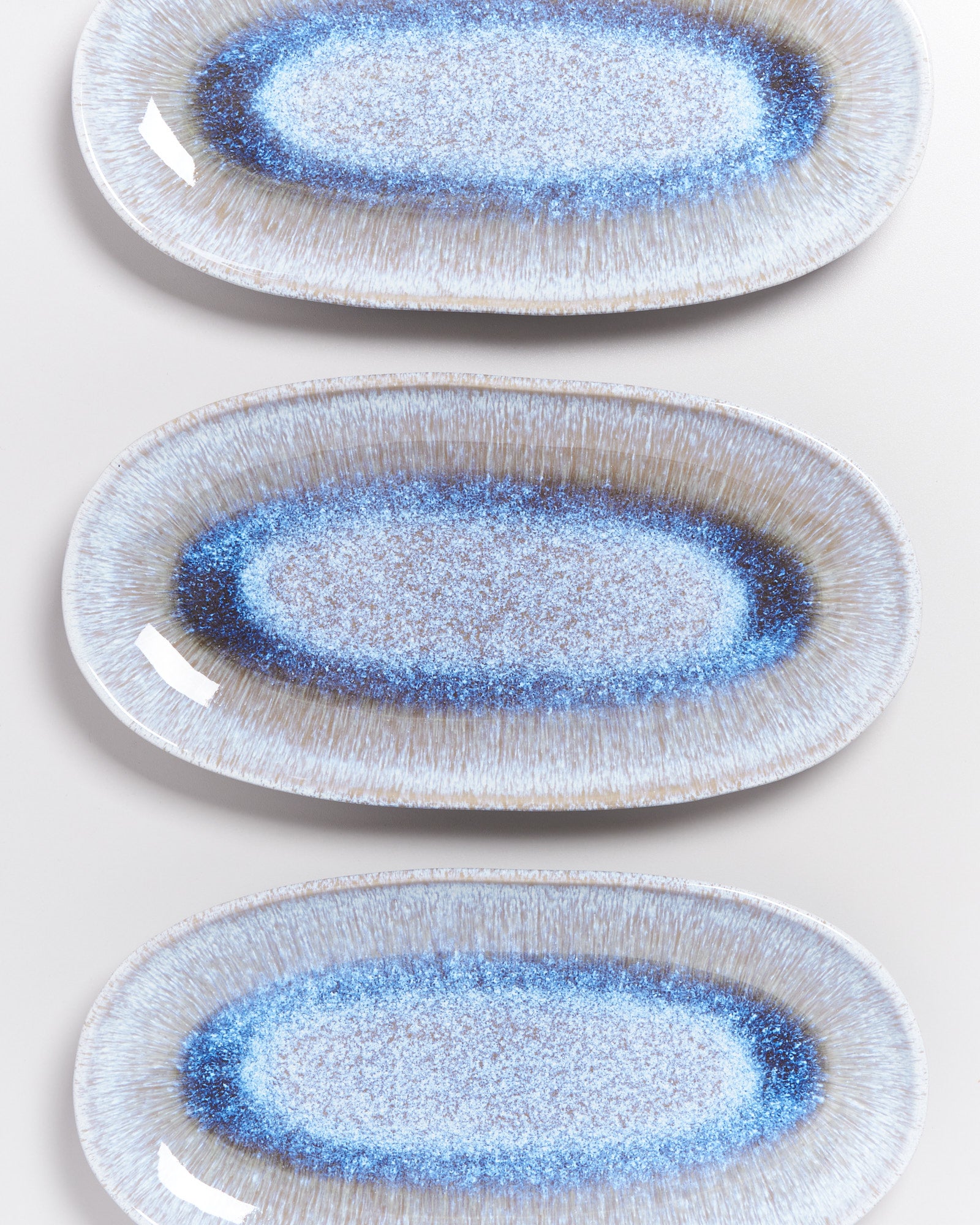 MELIDES - SERVING PLATTER L STONEBLUE