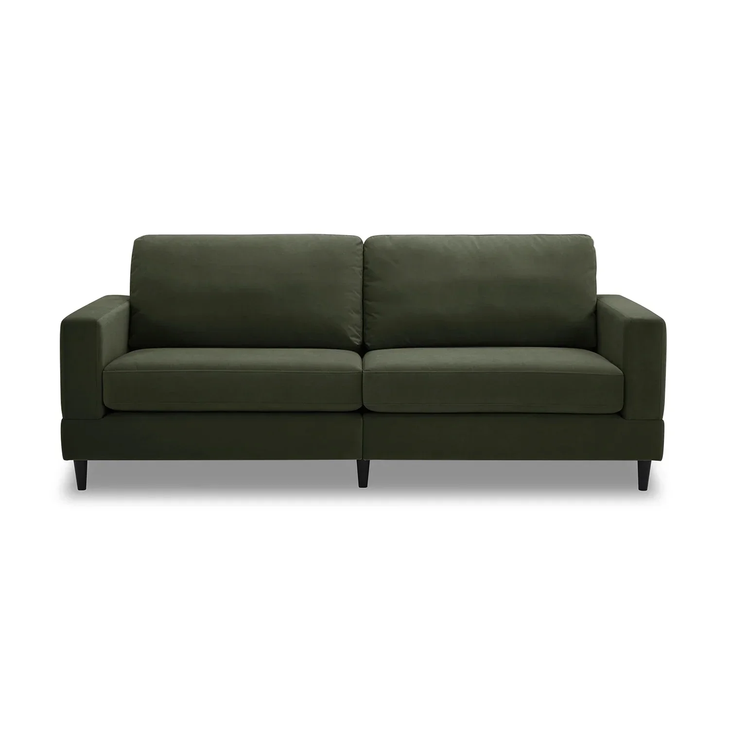 Better Homes & Gardens Springwood Wood Frame 83.46 Couch, Beige Velvet