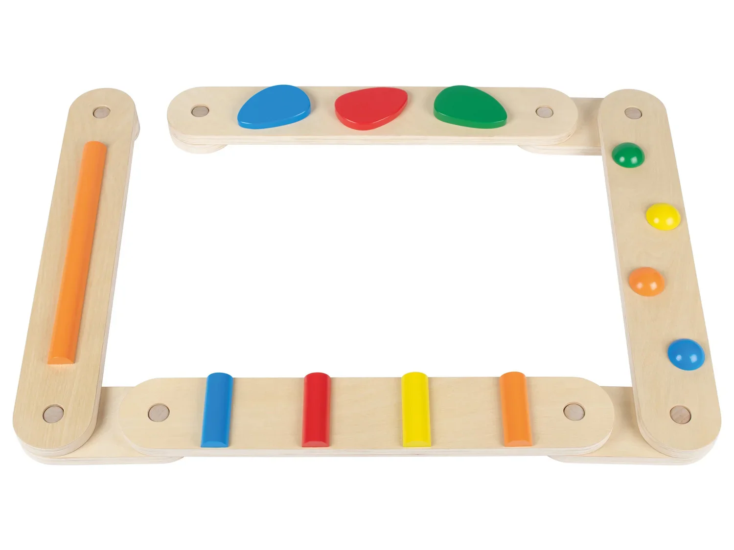 Playtive Jeu de poutres d'quilibre en bois, 9 pices