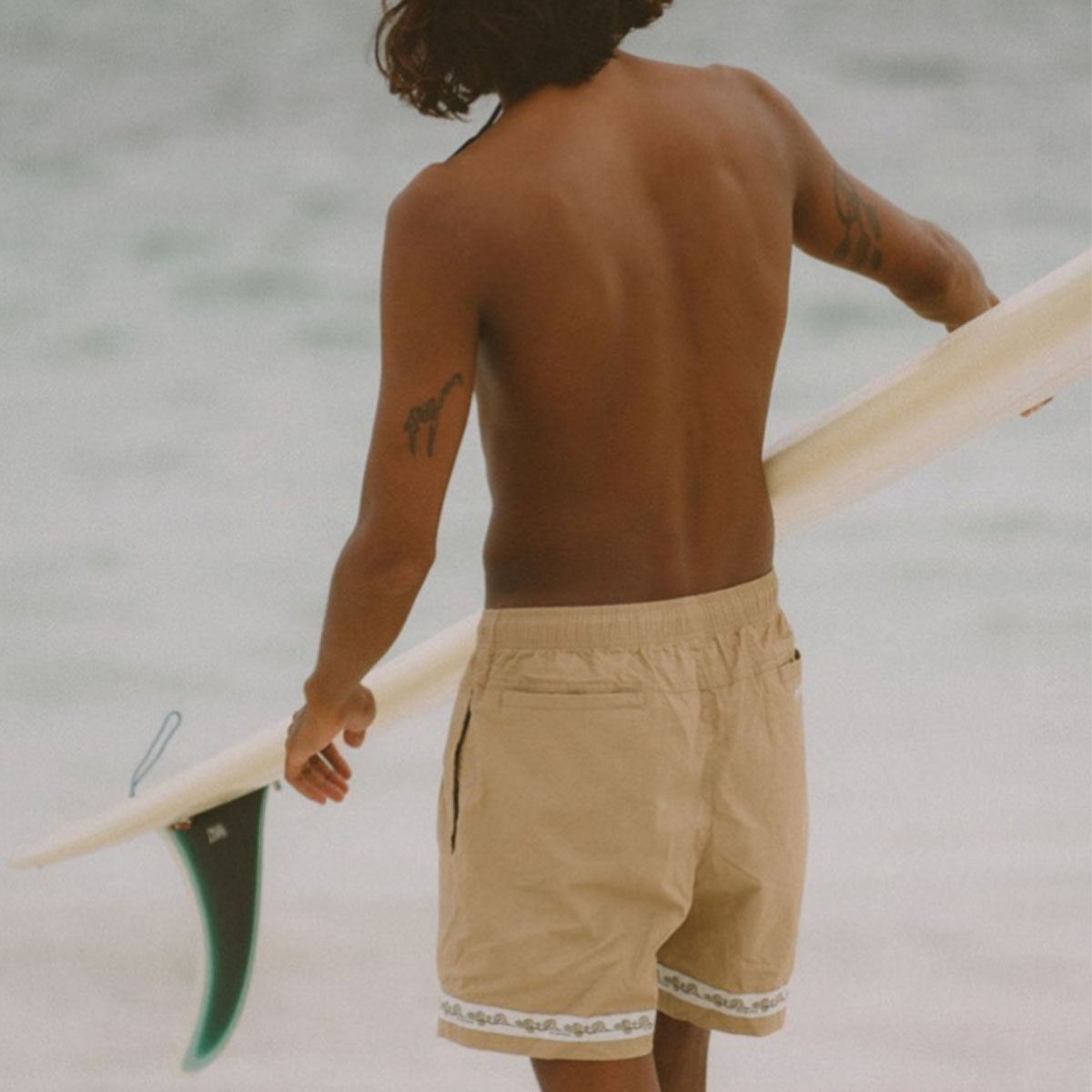 Short de surf rétro pour homme