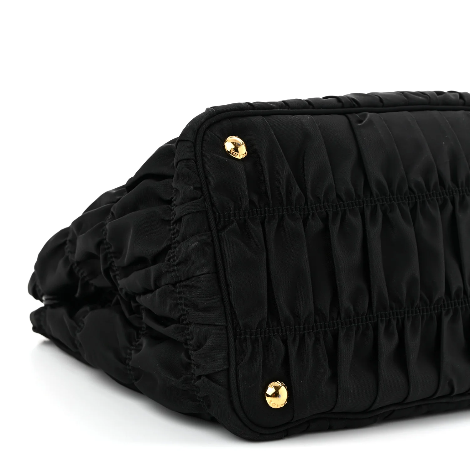 Tessuto Nylon Gaufre Tote Black