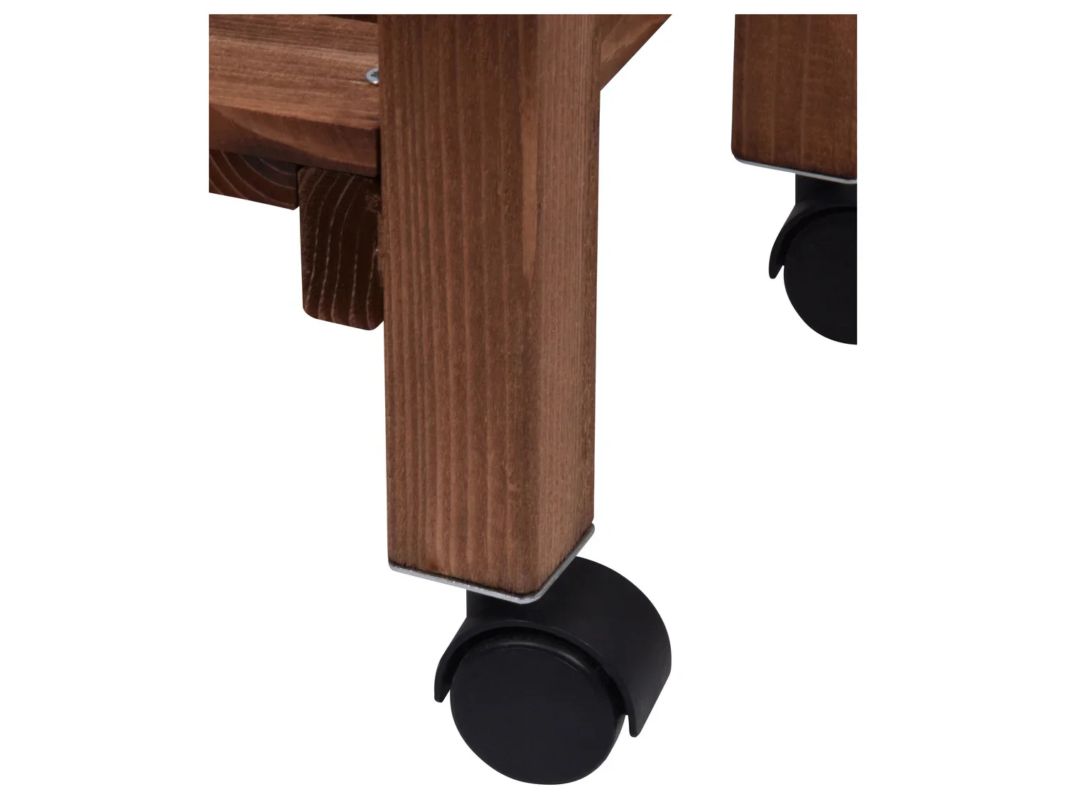dobar Jardinire surleve  roulettes avec treillis, L 79 x l 28,5 x H130 cm
