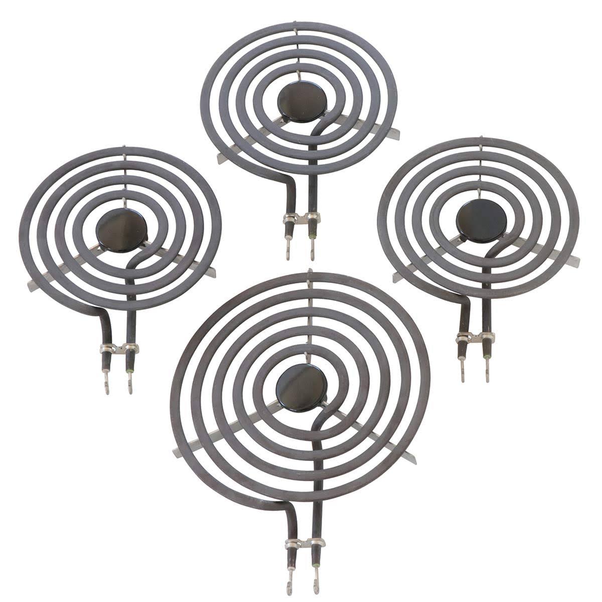 Kitchen Basics 101: 4 Piece Set MP31YA Electric Range Burner Surface Element (3) MP15YA 6 inch, (1) Mp21ya5 8 inch