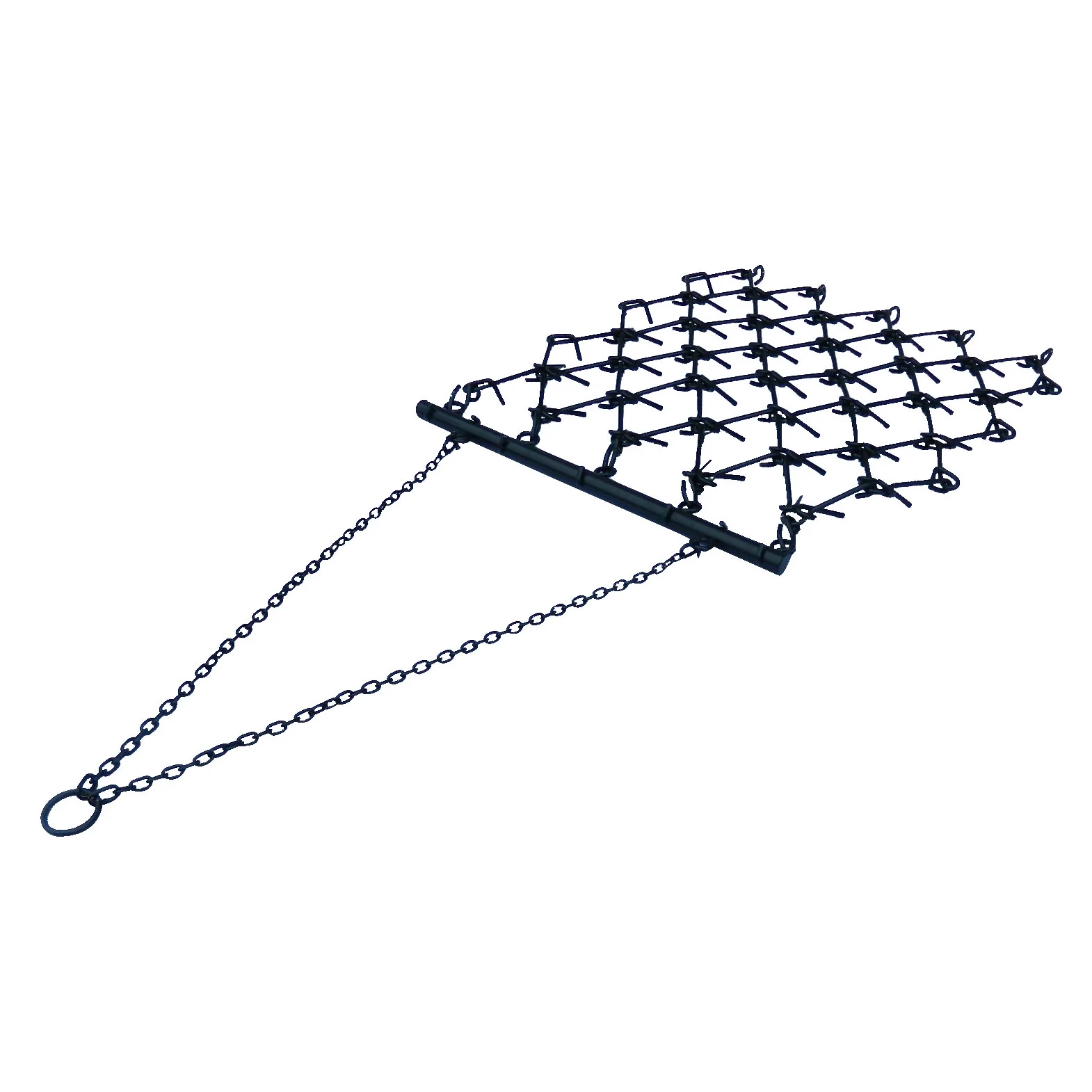 4'x4' Steel Drag Rake Field Leveling Harrow with 1/2" Teeth(48 in/4 in) - Image 6