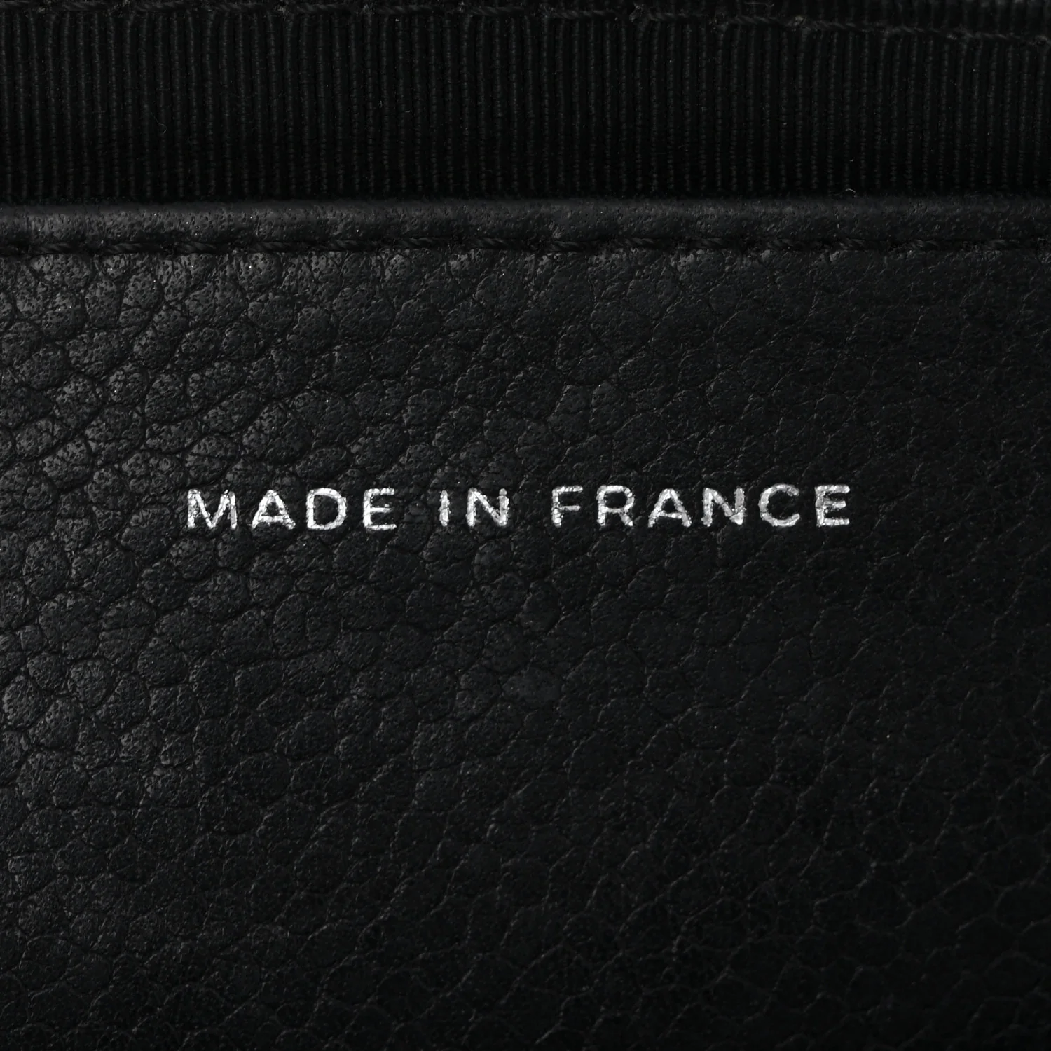 Lambskin Half Moon Wallet On Chain WOC Black