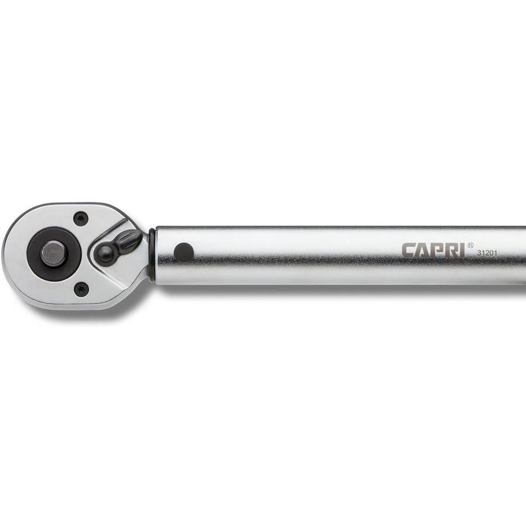 Capri Tools 31201 10-80 Foot Pound Industrial Torque Wrench, 3/8, Matte Chrome