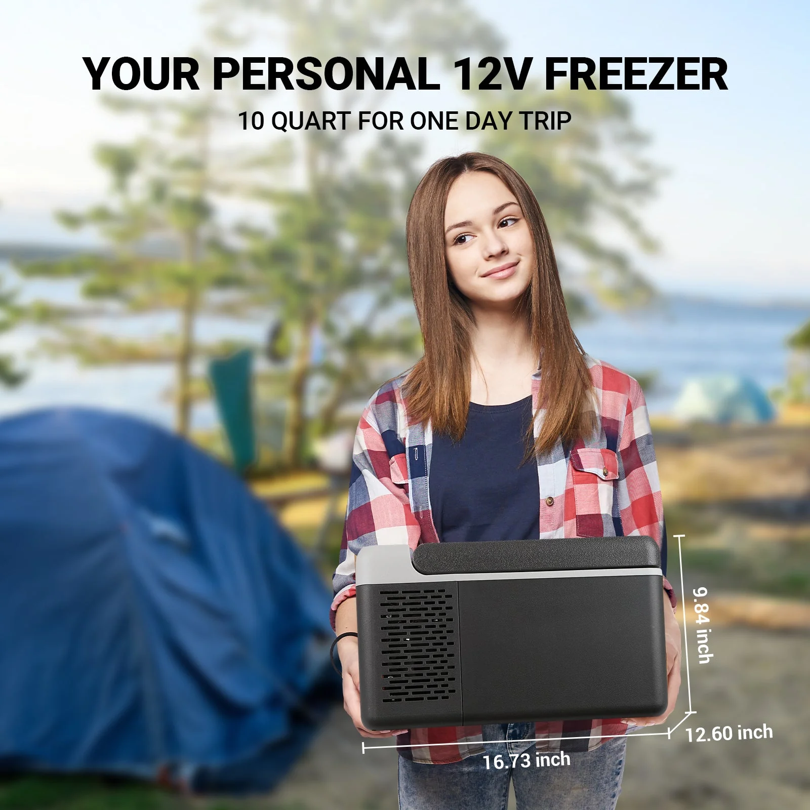 Sell on Amazon: 10 Quart(9L) Portable Car Refrigerator(Temperature adjustable -4℉~68℉) US&CA