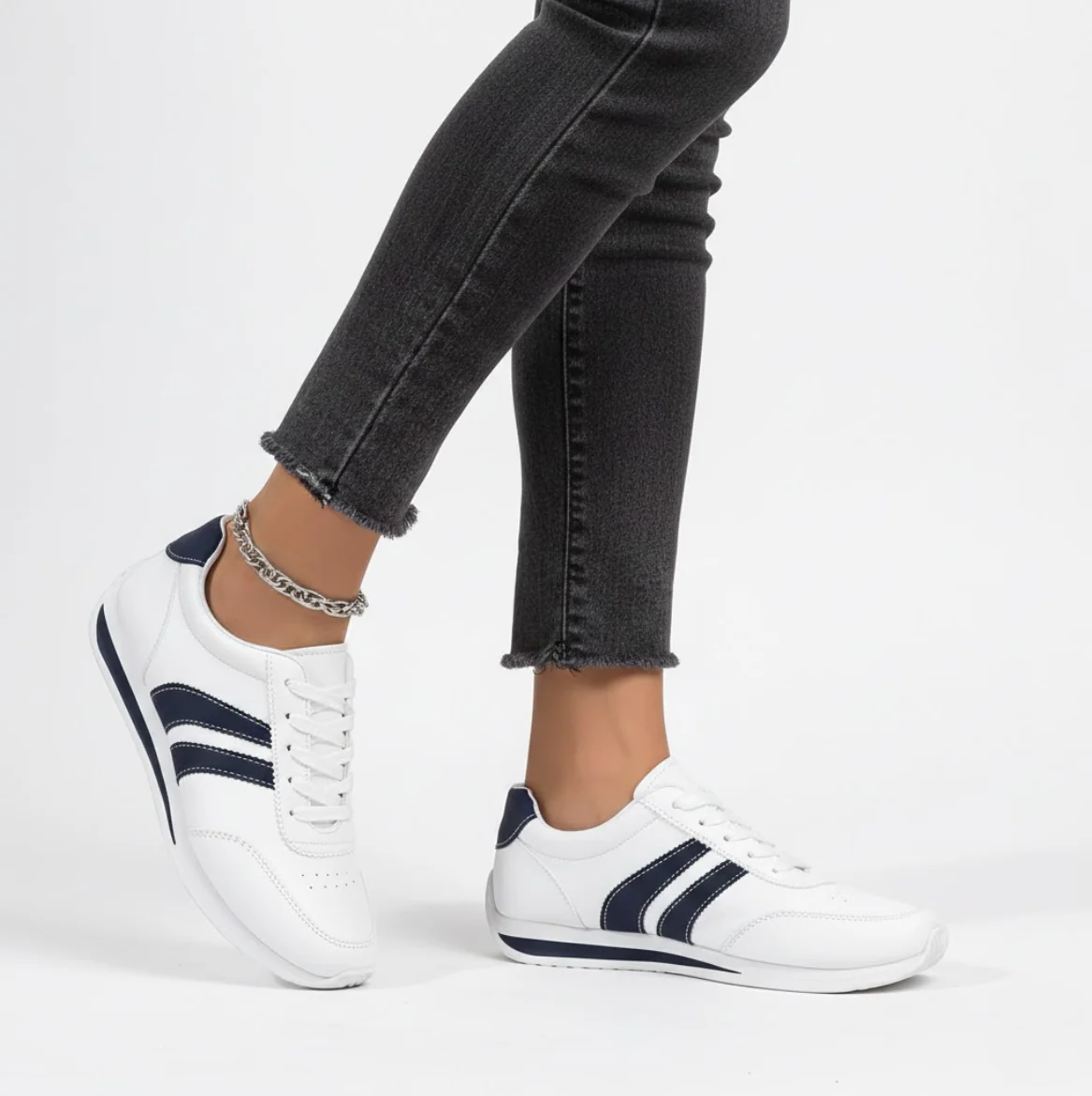 Lucienne | Sneakers Blanches Sportives Élégantes Confortables