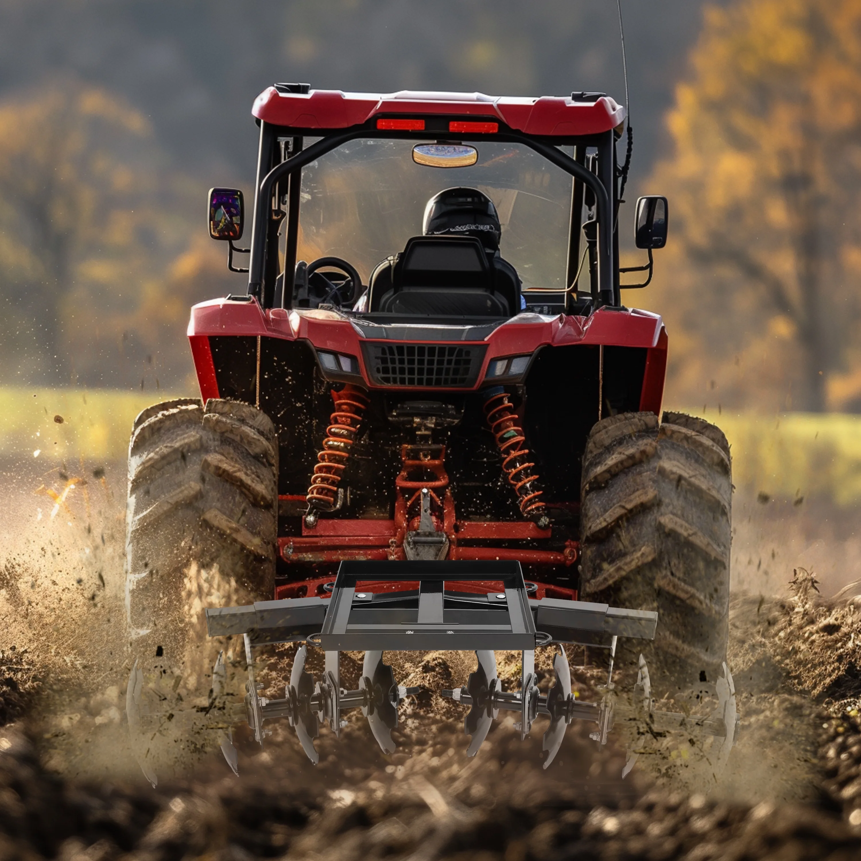 Disc Plow Harrow for ATV Steel With 8 blades W/Hardware Universal 54" Cut Width(Disc Plow) - Image 8