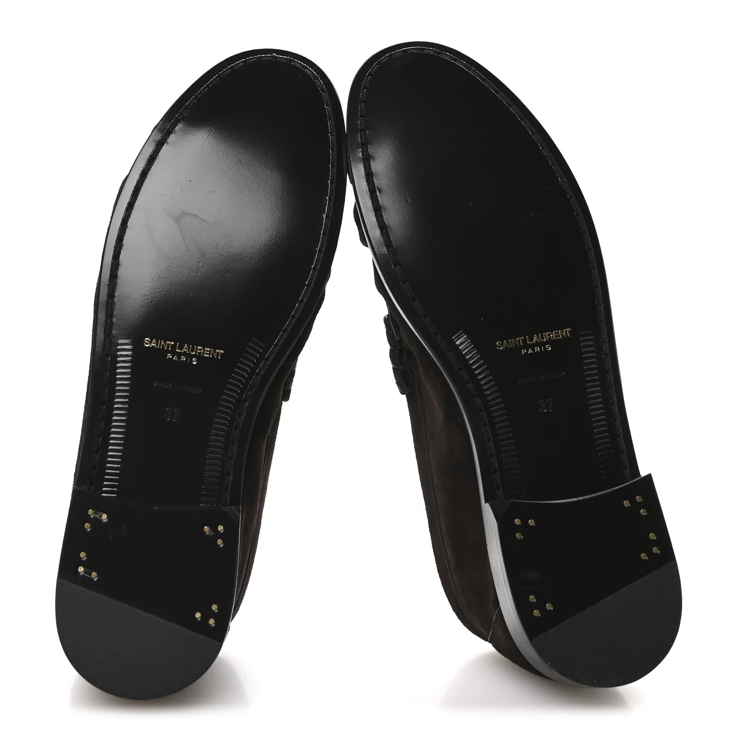 Suede Le Loafer 15 Penny Slippers 37 Dark Chocolate