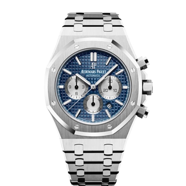 [Super Clone]Audemars Piguet Royal Oak Selfwinding Chronograph Blue Dial 41mm Stainless Steel Watch
