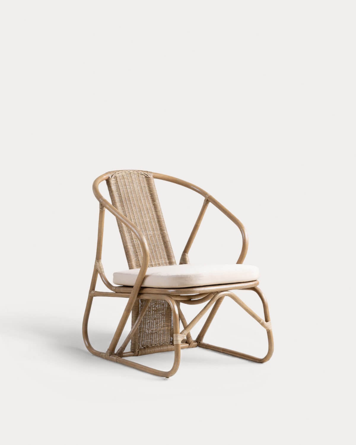 Nhua - Pack 2 Sillones de Ratán Natural con Cojín Nhua