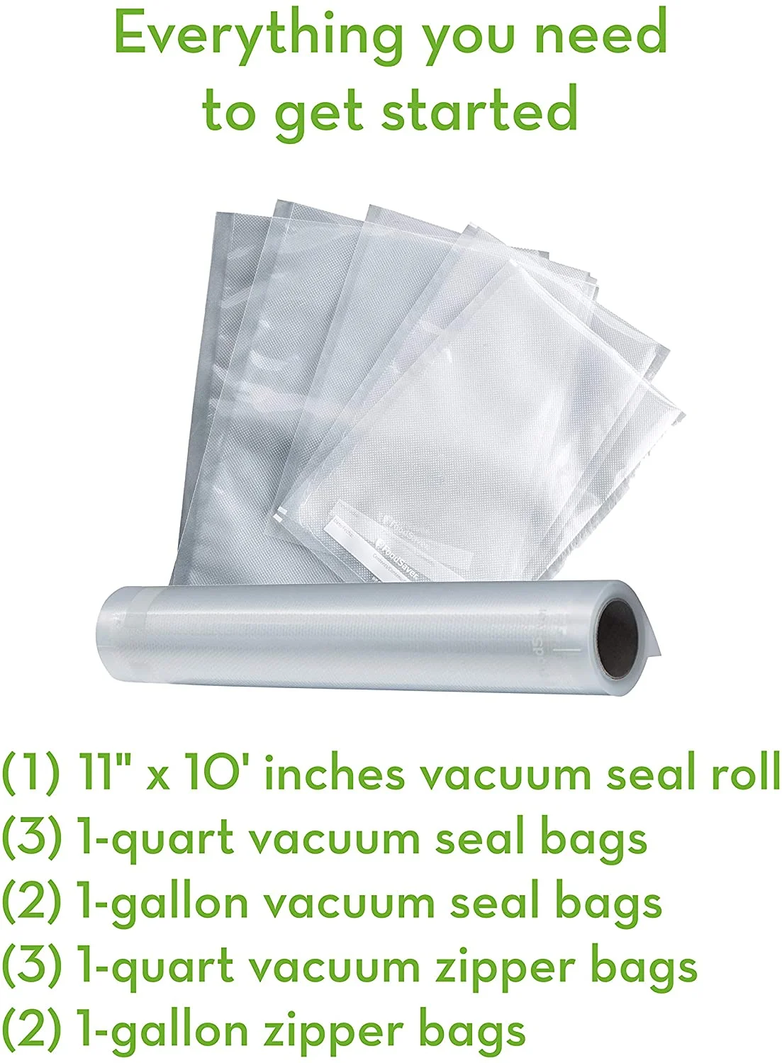 Foodsaver V4400 2 - in - 1 Vacuum Sealer Machine with Automatic Bag Detection and Starter Kit | Safety Certified | Black and Silver