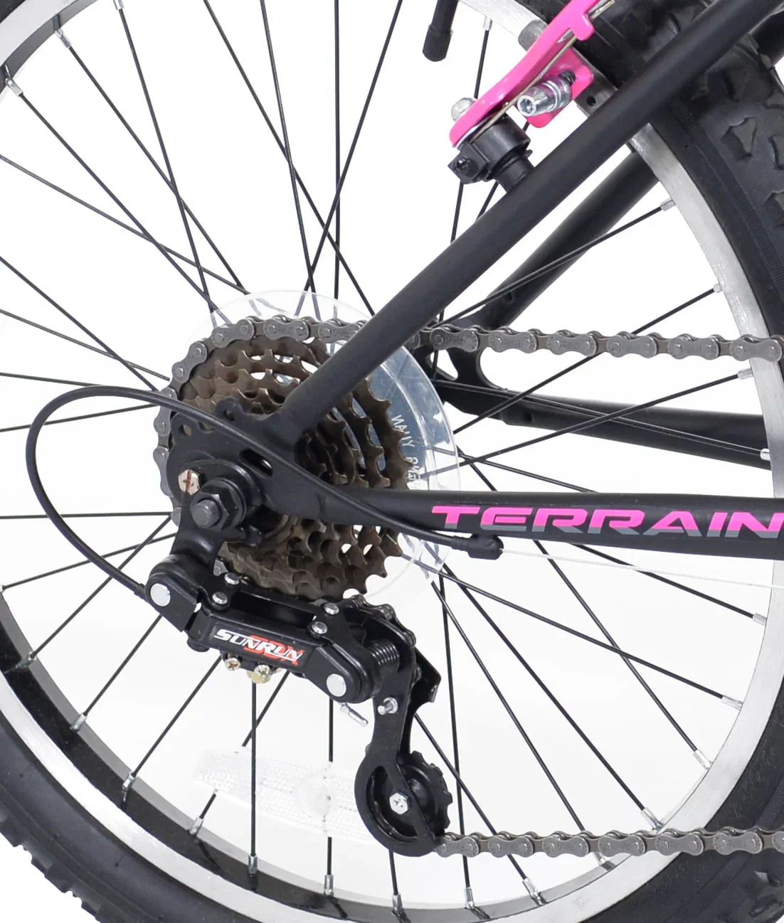 Kent 20-inch Girl's Kobra Mountain Child Bicycle, Black/Pink