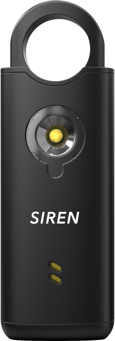 Personal Safety Alarm by Silent Beacon – 135dB Siren, Flashing Light, Pull & Vibration Activation, USB-C Rechargeable Keychain, Panic Button for Women, Seniors, Students, Lone Workers, and Travelers