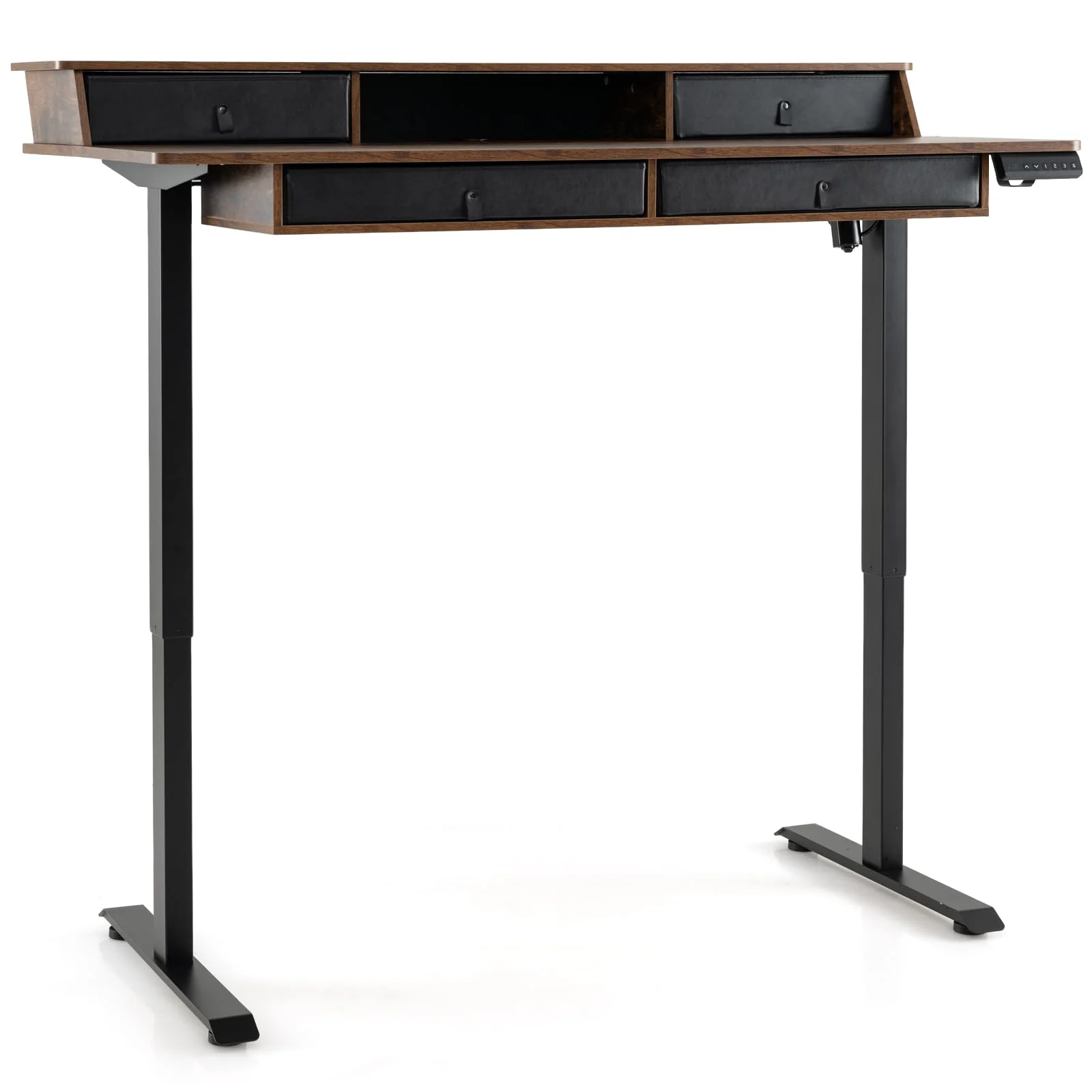 Tangkula Electric Standing Desk w/Drawers