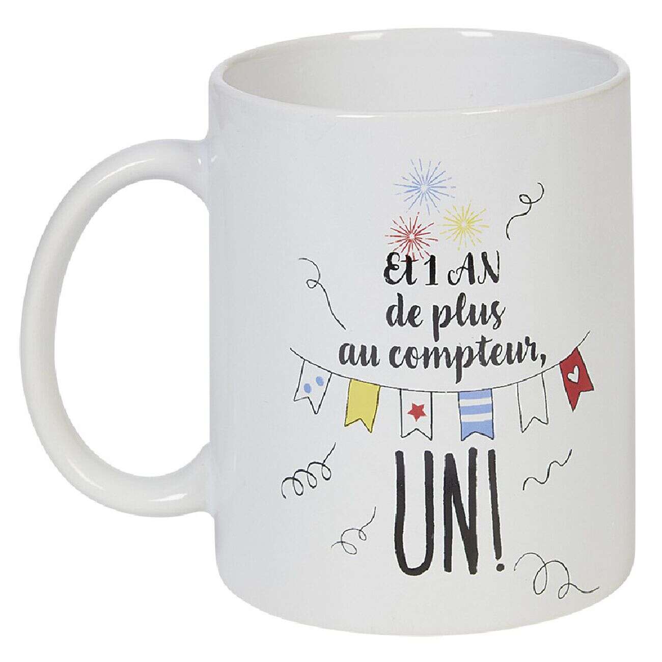 Mug blanc message humoristique (2 modèles)