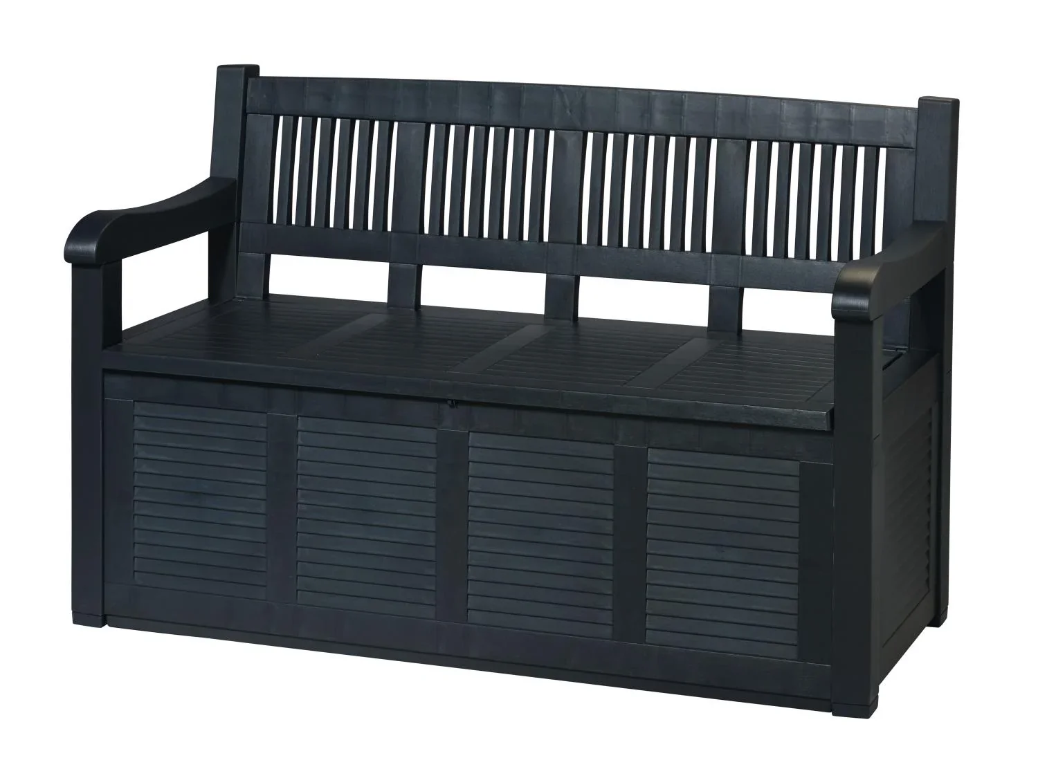 LIVARNO home Banc de jardin, 130 x 60 x 85 cm, anthracite