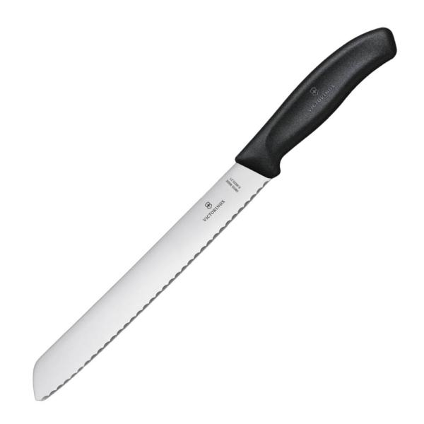 Swiss Classic brødkniv 21 cm svart