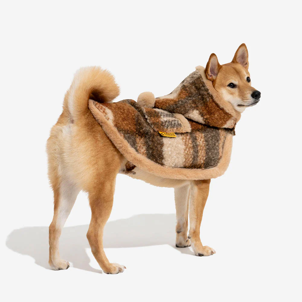 Classic Plaid Warmth Human & Dog Poncho - Festive Companions