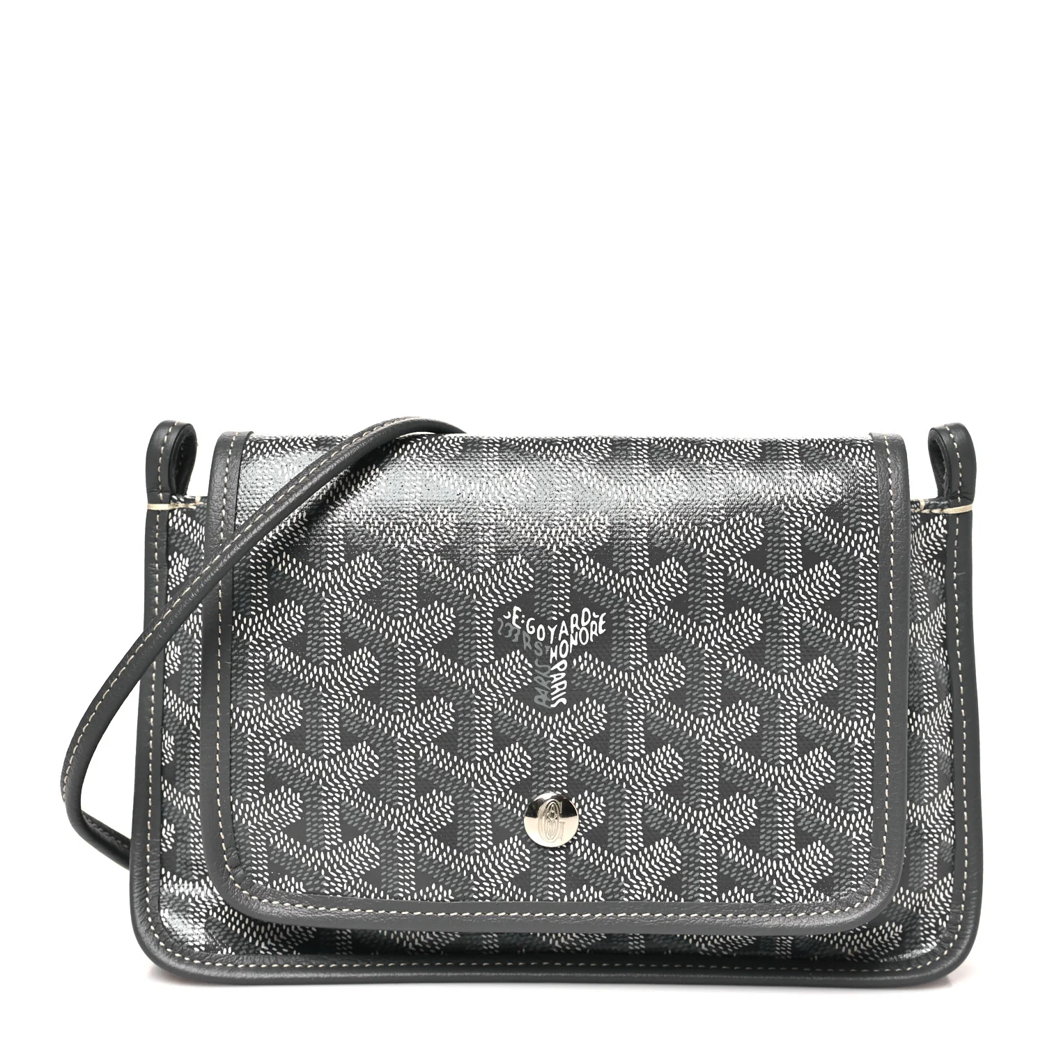 Goyardine Plumet Wallet Clutch Grey