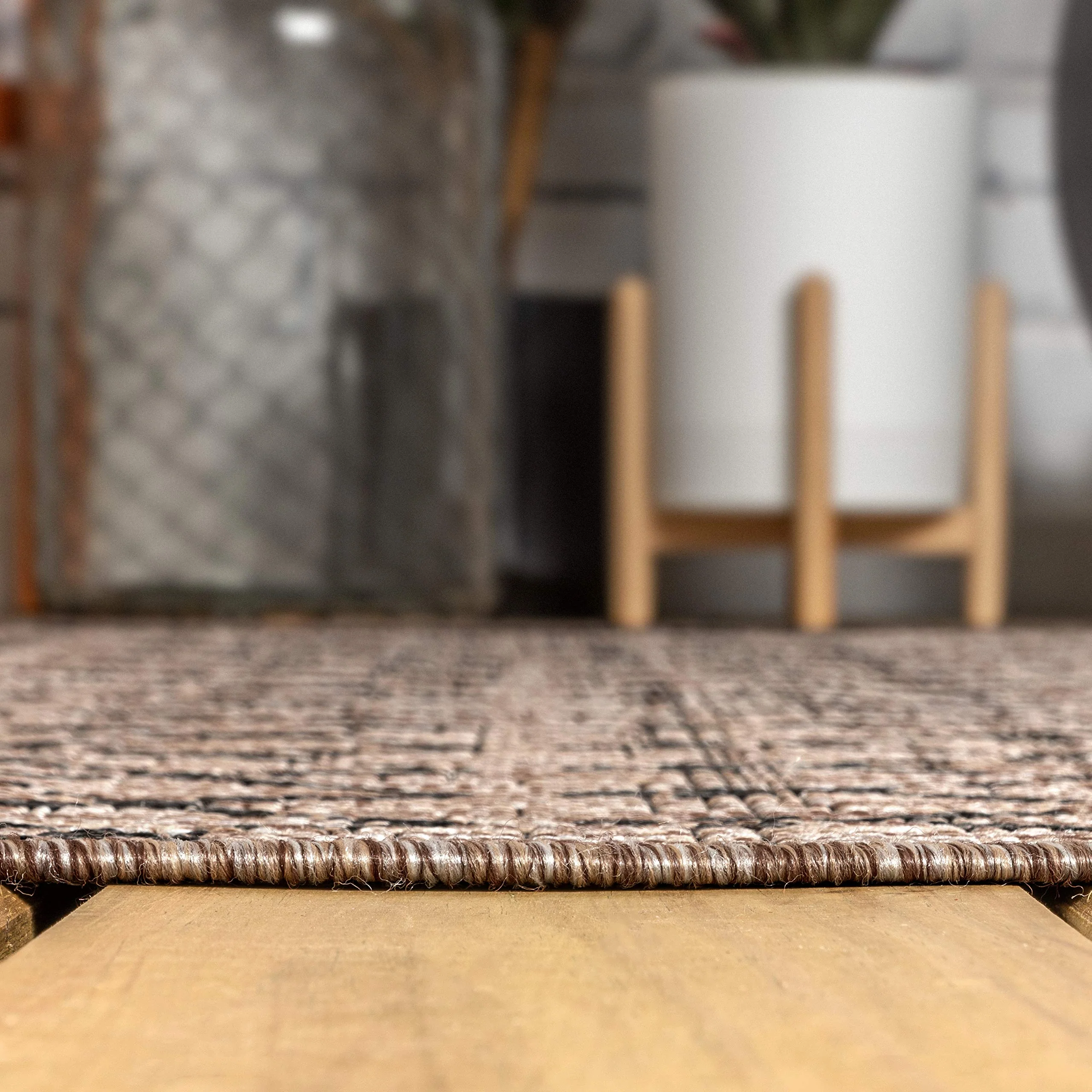 JONATHAN Y Moroccan Geometric Textured Weave Indoor Outdoor Area r.u.g
