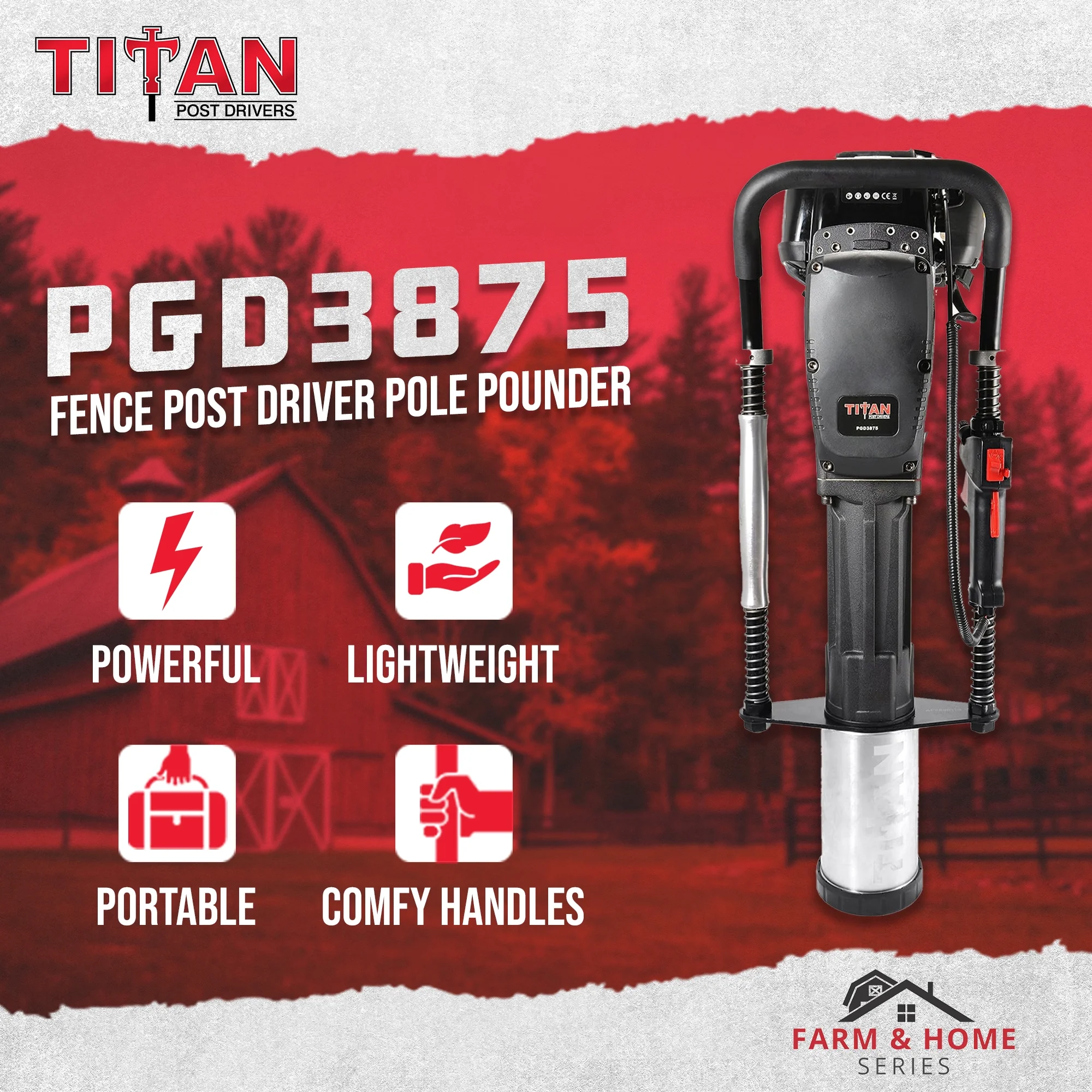 PGD2875 Portable Gas-Powered Light-Duty Driver, 30 lbs. - Image 9