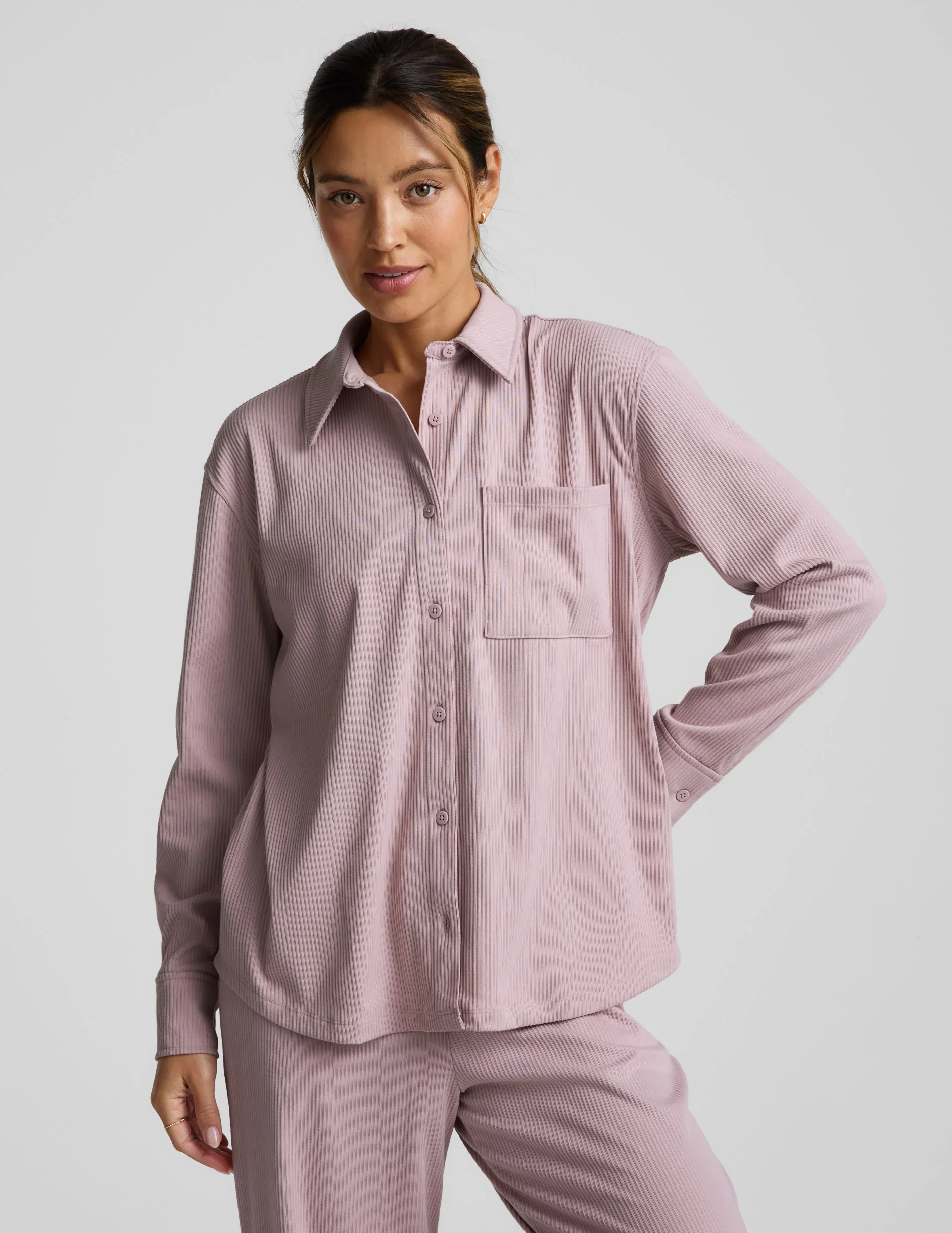Breathe Easy Comfort Cord Button Up