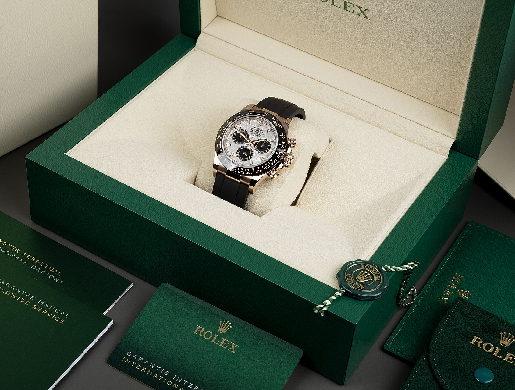 [Super Clone]Rolex Daytona  Cosmograph  Everose Oysterflex m126515ln-0008