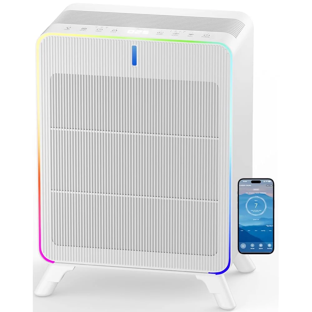 Smart Air Purifiers for Home Large Room Up to 2450Ft², APP Control,Bedroom