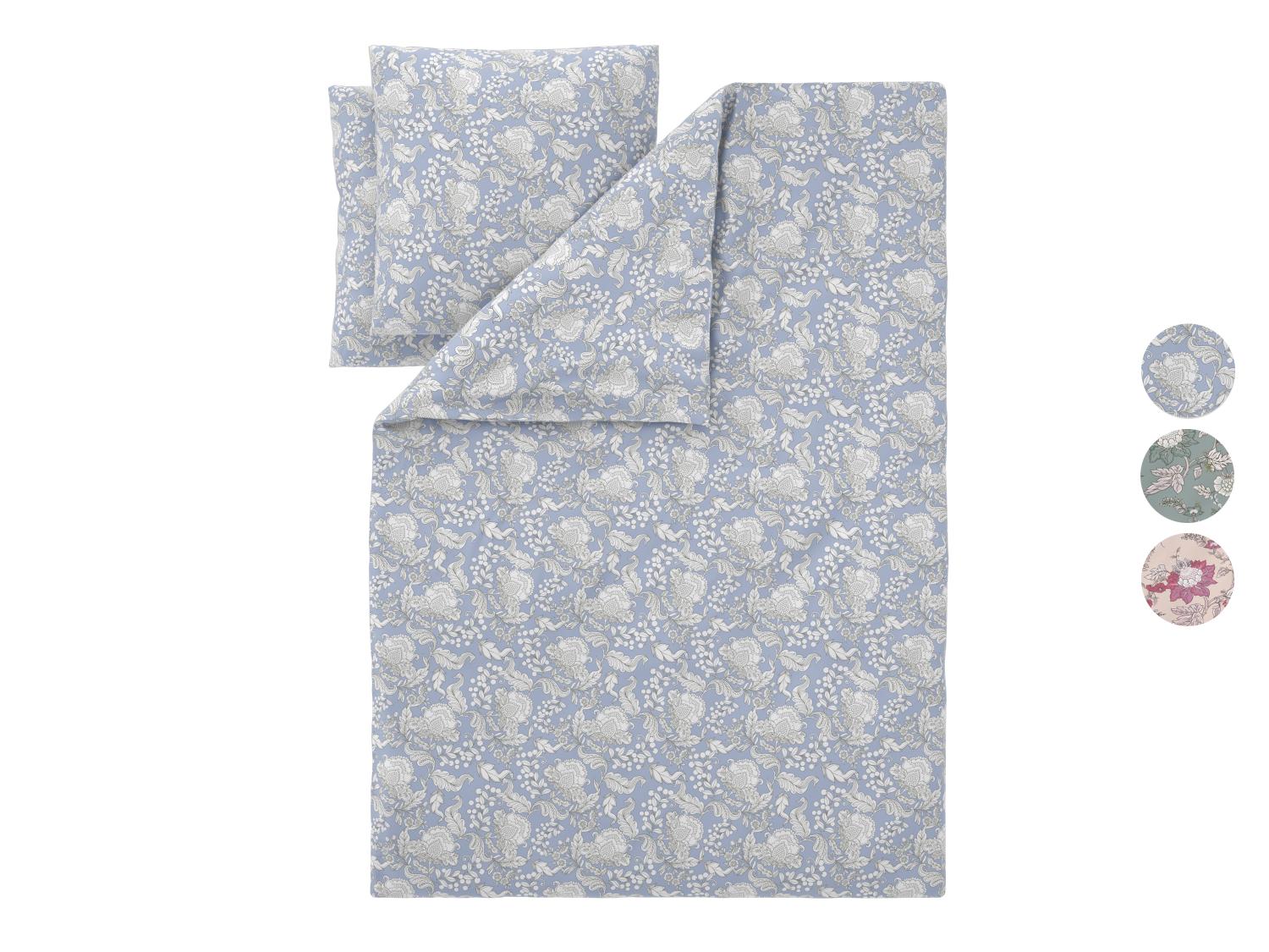 LIVARNO Parure de lit ou parure de lit double face en satin, 240 x 220 cm
