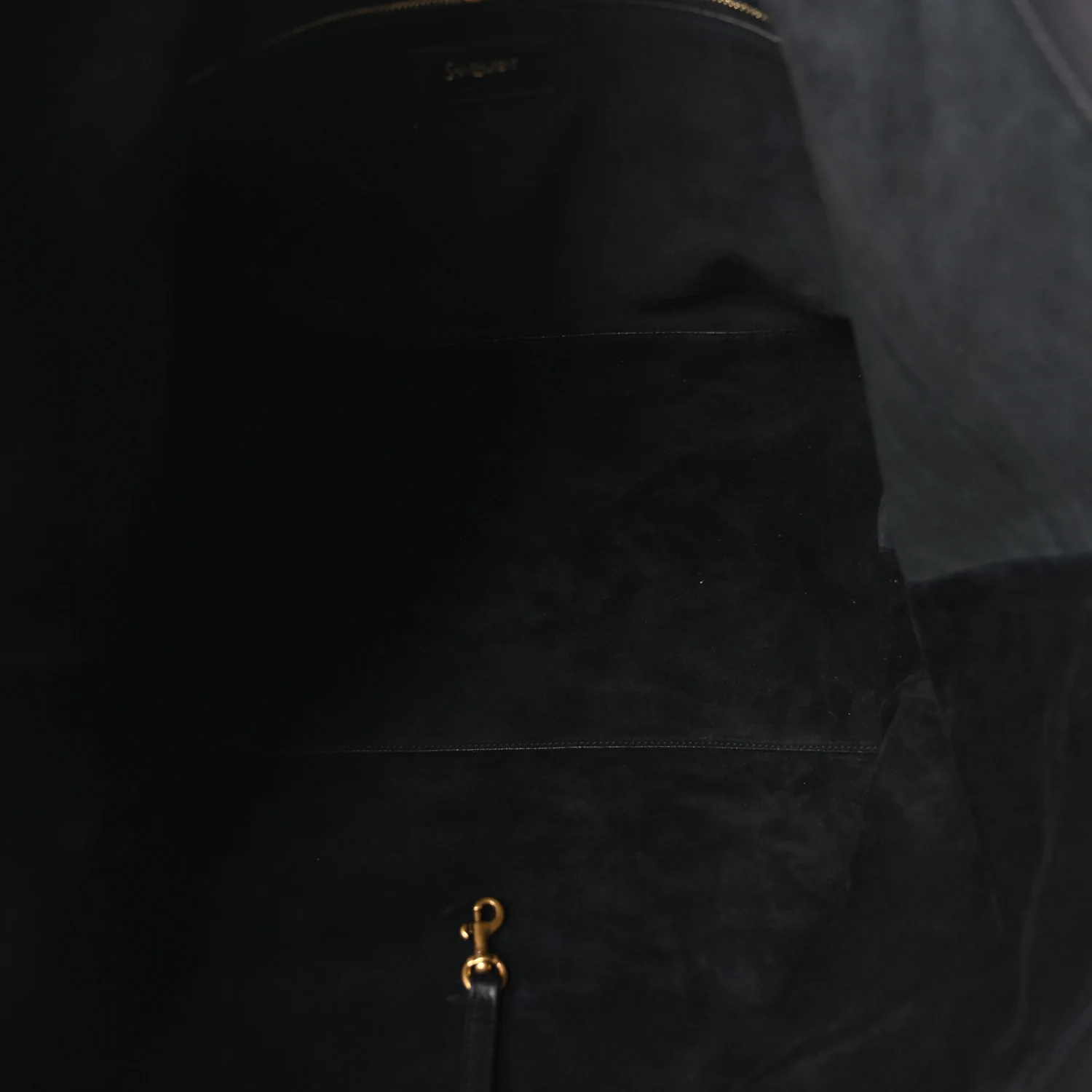 Calfskin Y Tote Black