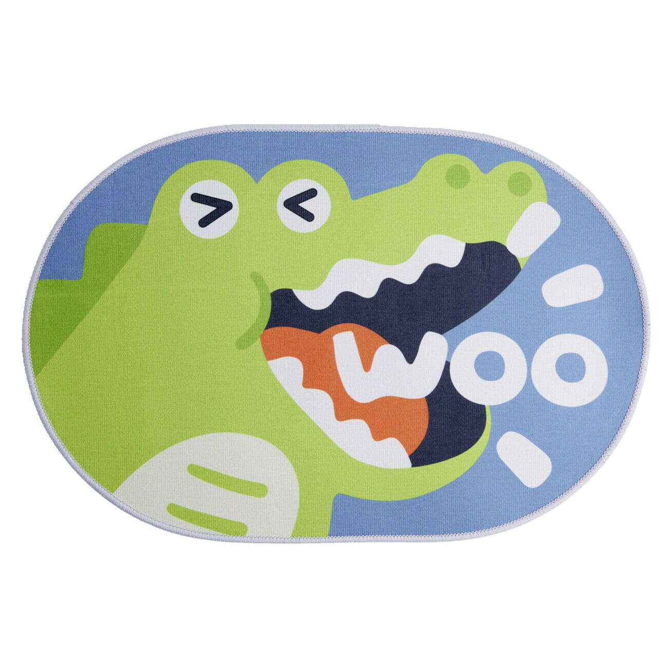 Tapis enfant licorne ou crocodile polyester 40x60cm - 2 modèles