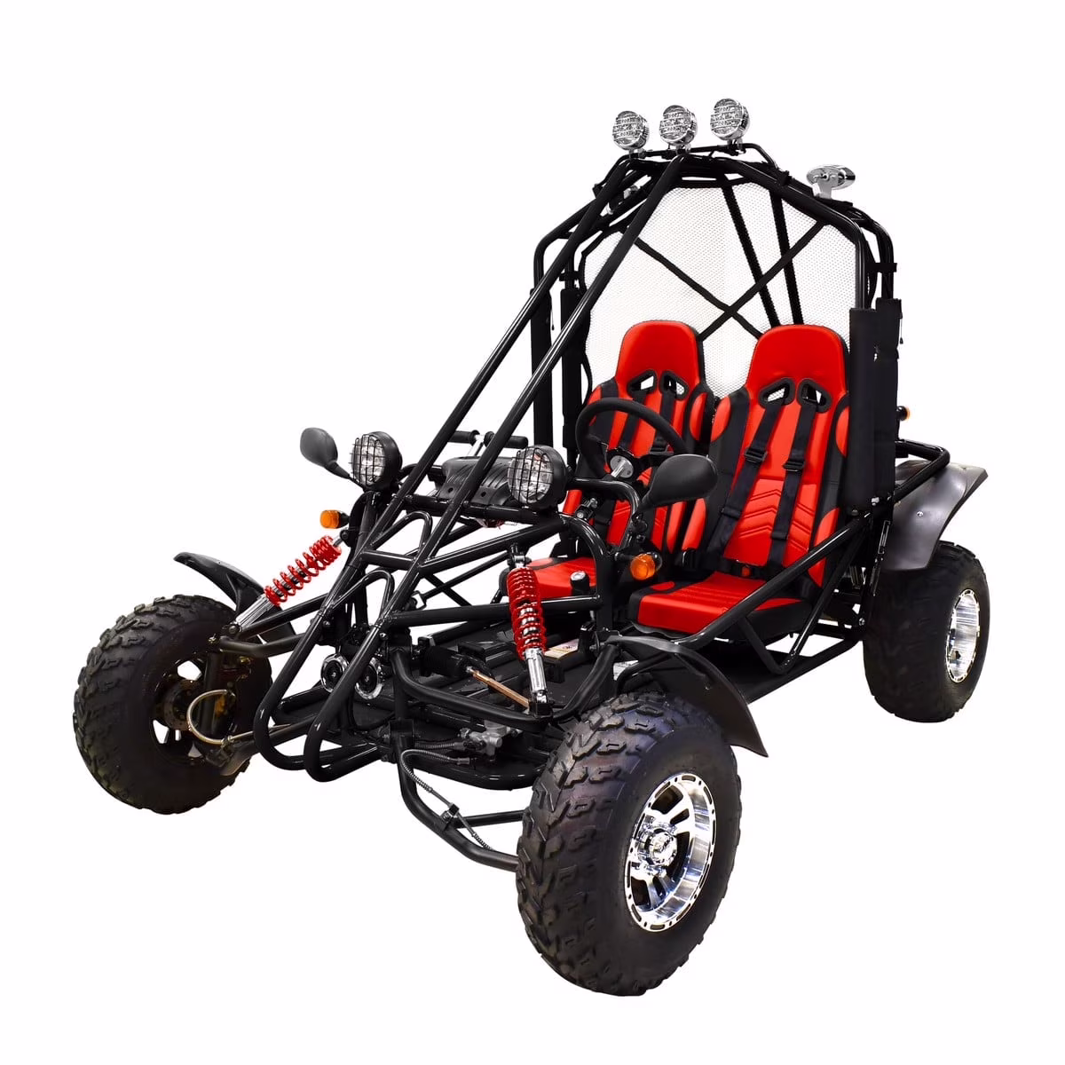 GKA 200 169cc EFI Adult Go Kart with 10HP Engine, 2WD Off-Road Go Cart, Dual Seats, Red(Red) - Image 5