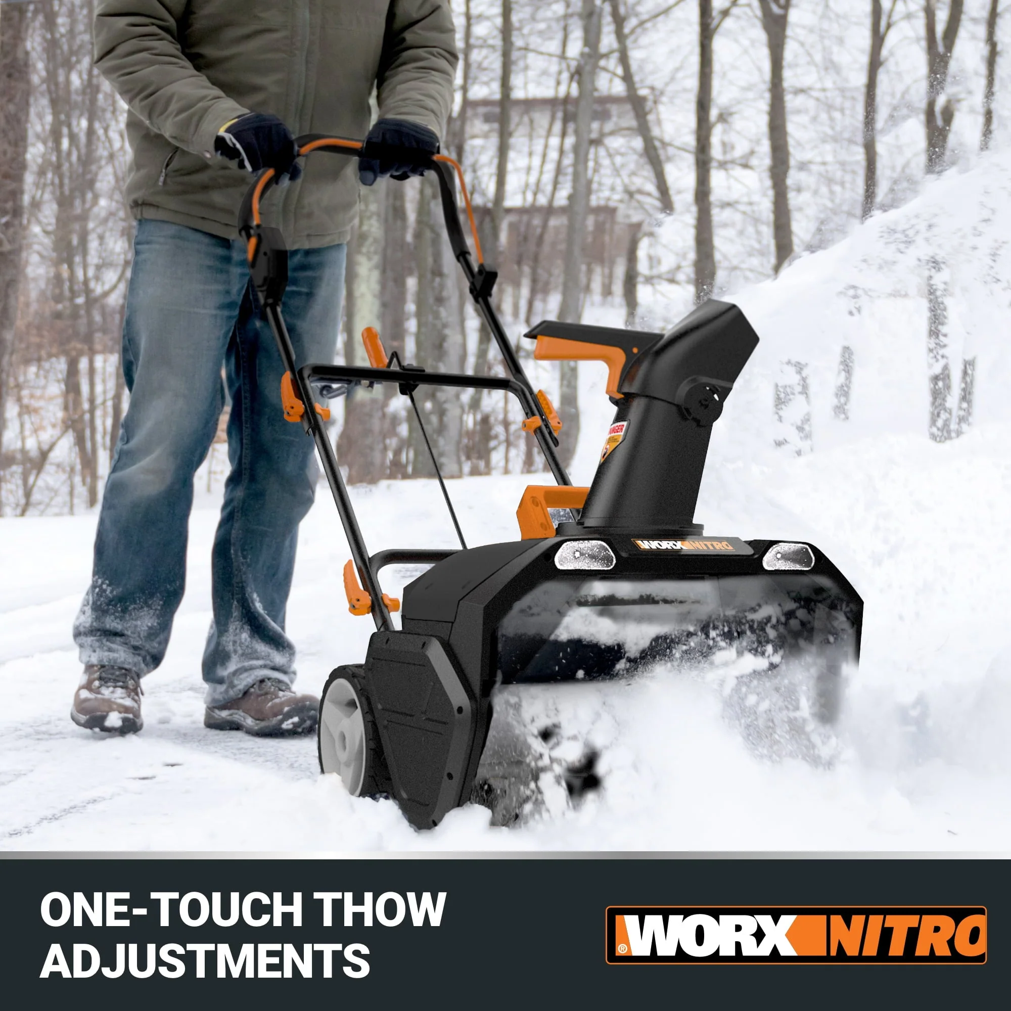 WO7131.1 40V Power Share 20" Cordless Snow Blower with Brushless Motor (4 Batteries Charger Included) - Image 5