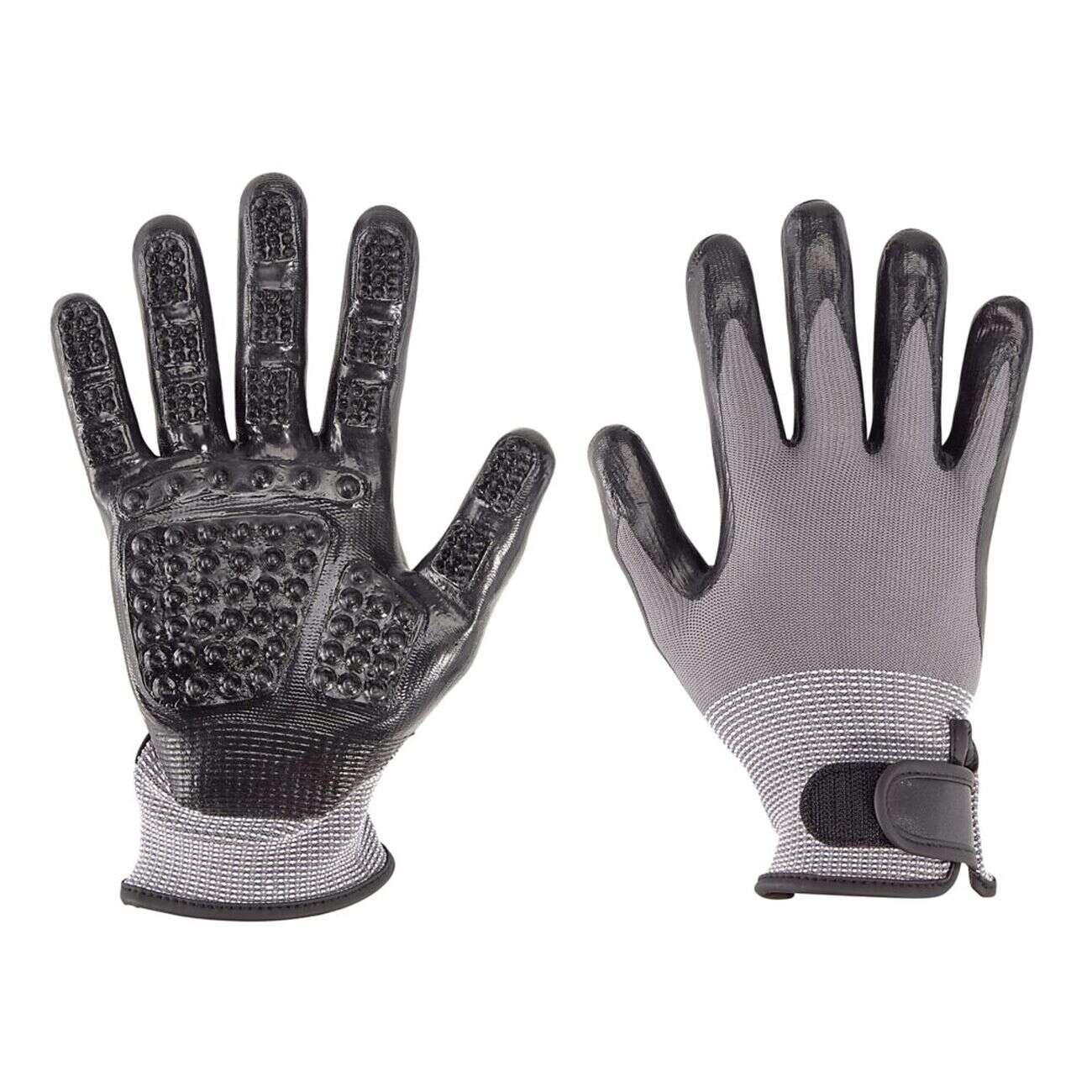 Gant de nettoyage animaux polyuréthane avec scratch 21x23cm (3 modèles)