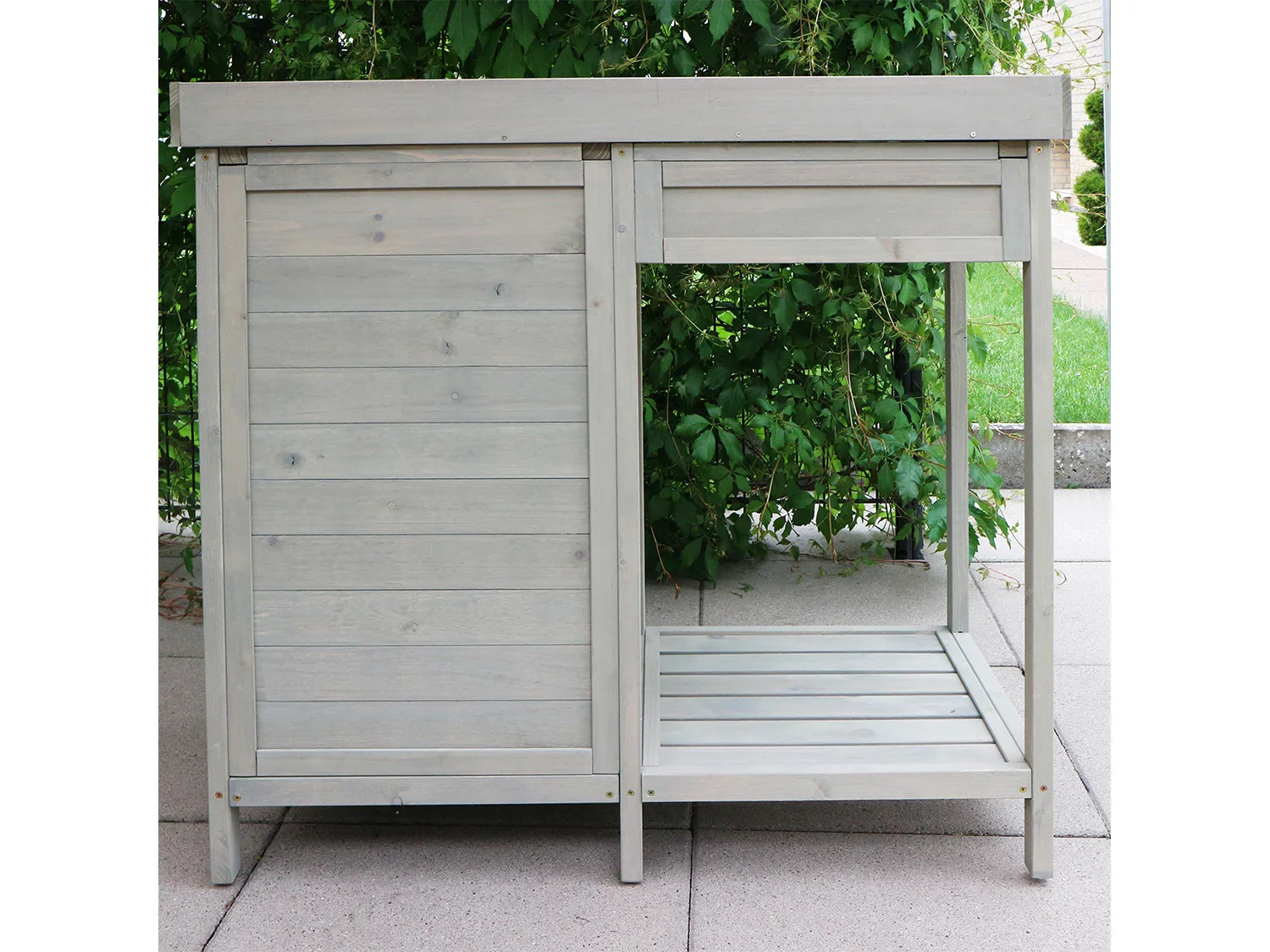 HABAU Table de jardin avec armoire infrieure, 98 x 48 x 95 cm