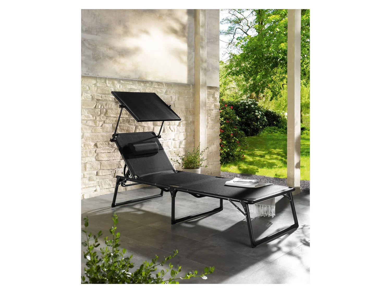 LIVARNO home Bain de soleil Houston, noir