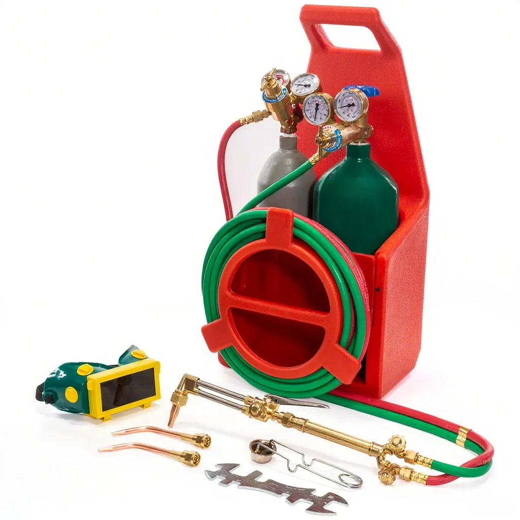 Ensemble régulateur oxygène-acétylène pour chalumeau de soudage et de découpe