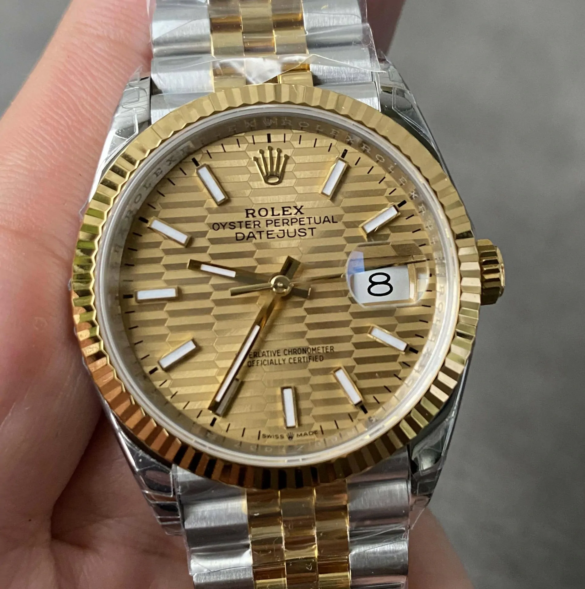 Rolex Datejust M126233-0039 36MM VS Factory Stainless Steel Silver Strap