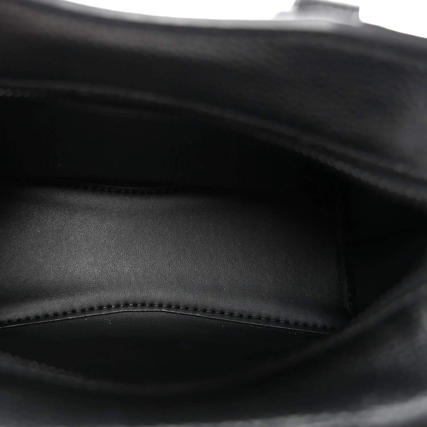 Grained Calfskin Neo Classic Black Hardware Nano City Crossbody Black