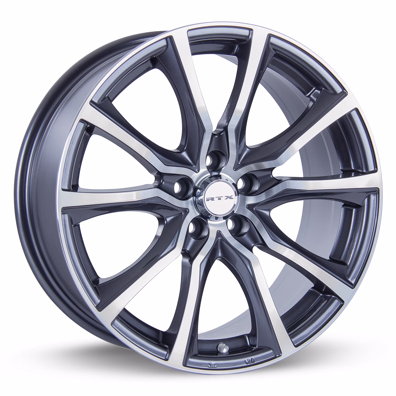 Contour 16x7 5x114.3 ET40 CB73.1 Gunmetal Machined Wheel