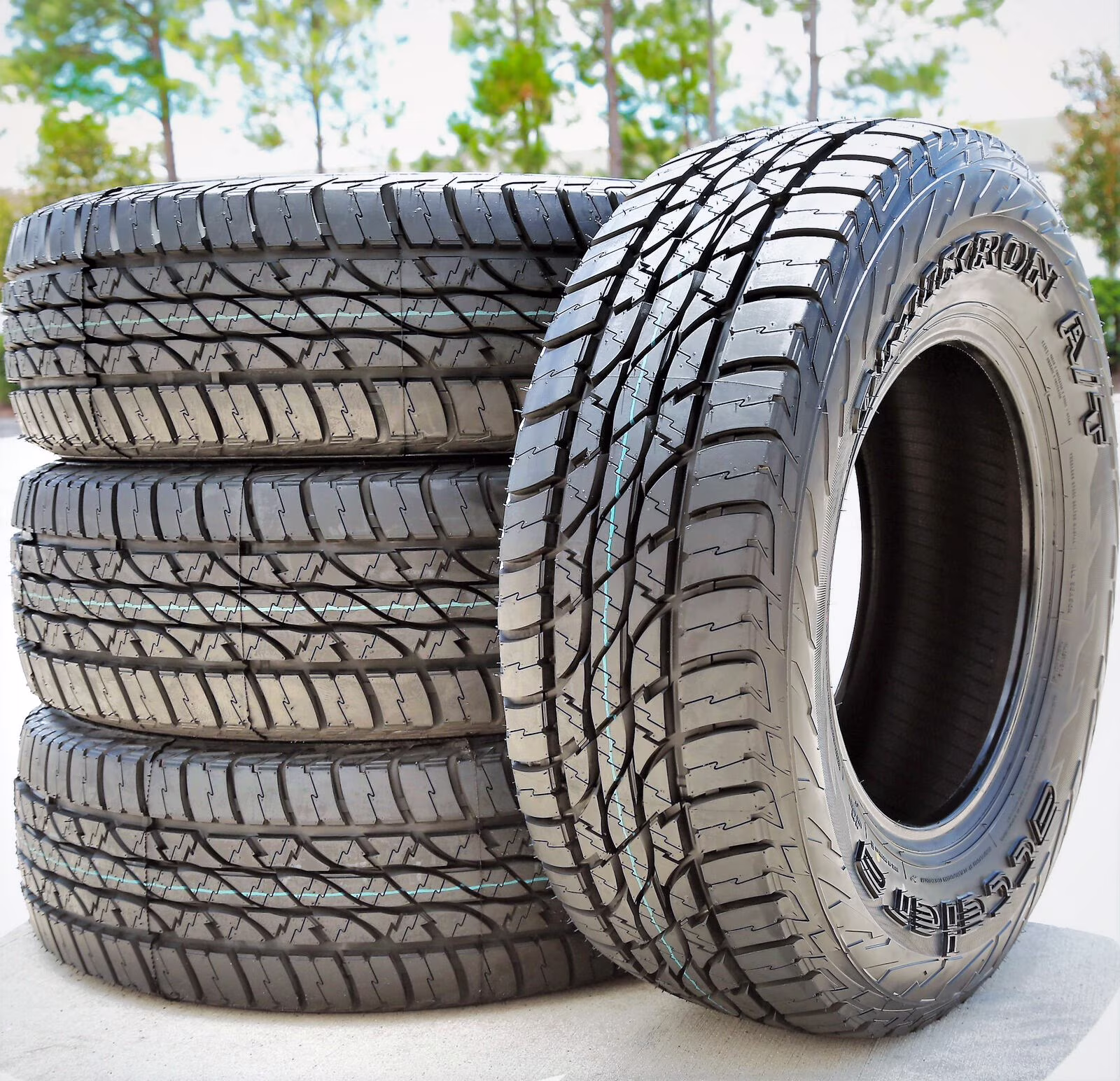 Set of 4 (FOUR) Accelera Omikron A/T LT 245/75R16 120/116Q E 10 Ply AT All-Terrain Tires