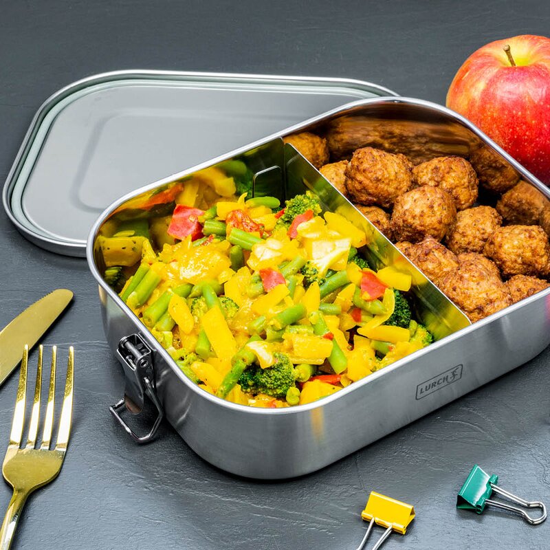 Snap matboks 1,4L rustfritt stål