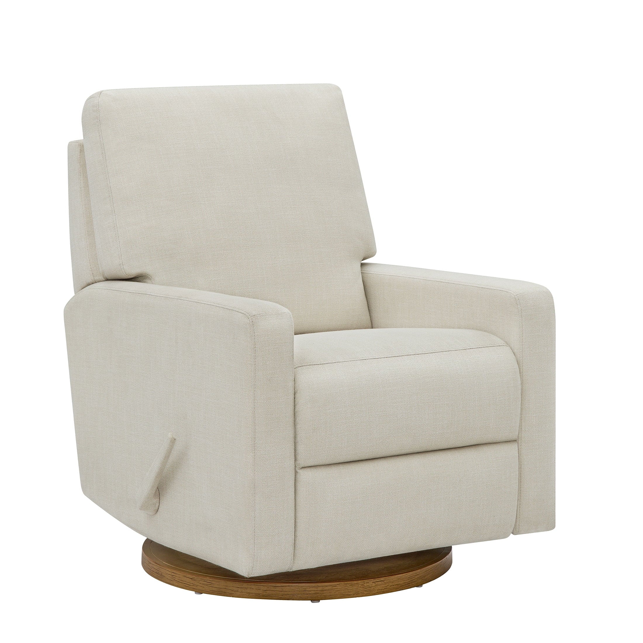 Better Homes & Gardens Modern Farmhouse Glider Recliner, Taupe Faux Leather