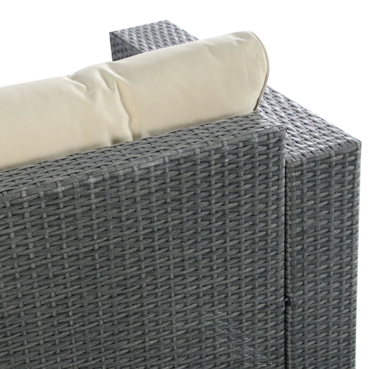 Costway 4 PCS 6 Seat Patio Garden Sofa Set Rattan Wicker Furniture Cushion