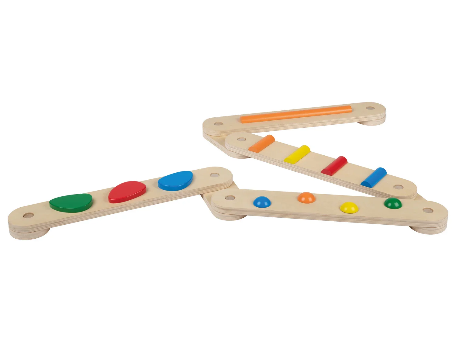 Playtive Jeu de poutres d'quilibre en bois, 9 pices