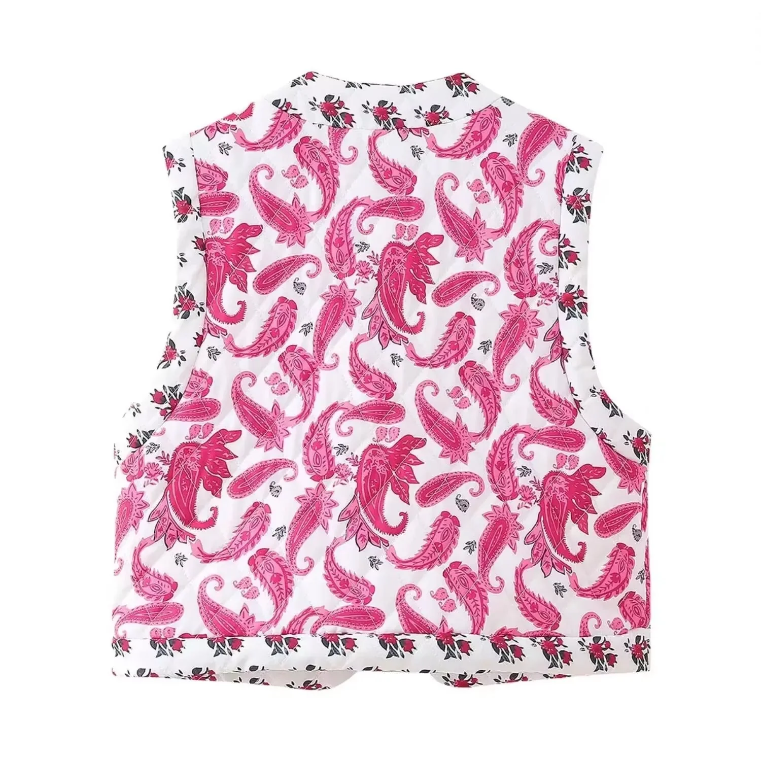 Sophie Paris I Gilet matelassé imprimé Paisley