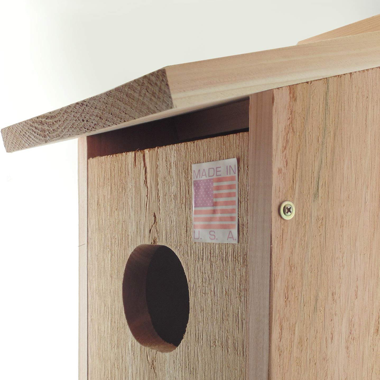Cedar Wood Duck Nesting Box for Wetland Locations, Easy-Open Front, Fully Assembled(1) - Image 5